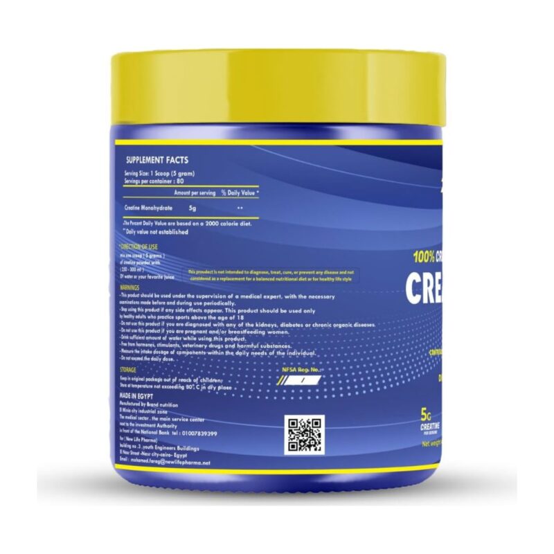 Crea Power Creatine — 400 g, 80 Servings — Supplement Facts